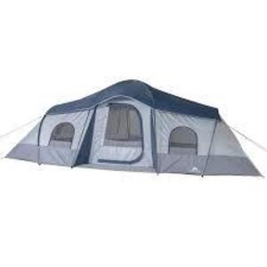 DESCRIPTION: OZARK TRAIL 10-PERSON CABIN TENT BRAND/MODEL: OZARK TRAIL RETAIL$: $170.00 LOCATION: WAREHOUSE QTY: 1