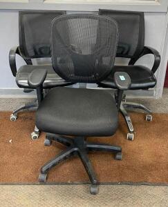 (3) MESH BACK OFFICE CHAIRS