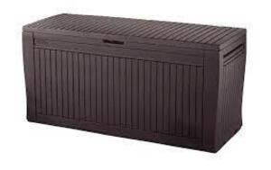 DESCRIPTION: COMFY 70-GAL DECK BOX BRAND/MODEL: KETER RETAIL$: $63.49 LOCATION: WAREHOUSE QTY: 1