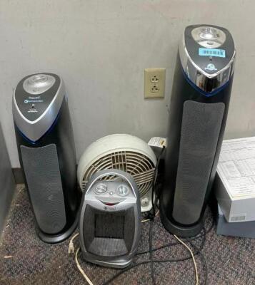 ASSORTED HEATERS AND FANS AS SHOWN