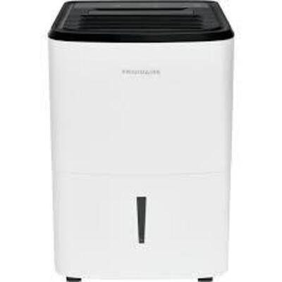 DESCRIPTION: MODERATE HUMIDITY 35-PINT CAPACITY DEHUMIDIFIER BRAND/MODEL: FRIGIDAIRE RETAIL$: $198.00 LOCATION: WAREHOUSE QTY: 1