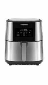 DESCRIPTION: TURBOFRY XL AIR FRYER, DIGITAL TOUCHSCREEN W/ PRESETS & SHAKE REMINDER, DISHWASHER SAFE SQUARE BASKET, 8 QUART - STAINLESS STEEL BRAND/MO