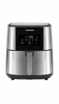 DESCRIPTION: TURBOFRY XL AIR FRYER, DIGITAL TOUCHSCREEN W/ PRESETS & SHAKE REMINDER, DISHWASHER SAFE SQUARE BASKET, 8 QUART - STAINLESS STEEL BRAND/MO