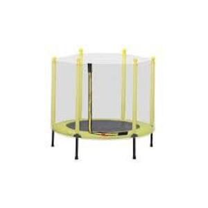 DESCRIPTION: 48 IN. OUTDOOR YELLOW TODDLER TRAMPOLINE WITH NET RETAIL$: $153.00 LOCATION: WAREHOUSE QTY: 1