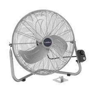 DESCRIPTION: 20" MAX PERFORMANCE PIVOTING HIGH VELOCITY FLOOR FAN WITH WALL MOUNT OPTION BRAND/MODEL: LASKO RETAIL$: $59.99 LOCATION: WAREHOUSE QTY: 1