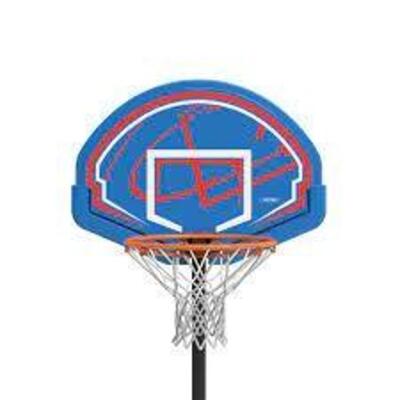 DESCRIPTION: �ADJUSTABLE YOUTH PORTABLE BASKETBALL HOOP, BLUE BRAND/MODEL: LIFETIME RETAIL$: $115.49 LOCATION: WAREHOUSE QTY: 1