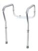 DESCRIPTION: TOILET SAFETY FRAME WITH HEIGHT ADJUSTABLE LEGS AND WIDTH ADJUSTABLE HANDLES BRAND/MODEL: CAREX RETAIL$: $42.07 LOCATION: WAREHOUSE QTY: