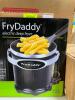 DESCRIPTION: FRY DADDY ELECTRIC DEEP FRYER BRAND/MODEL: PRESTO RETAIL$: $33.94 LOCATION: WAREHOUSE QTY: 1 - 4