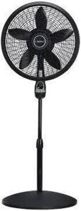 DESCRIPTION: 18" 3-SPEED OSCILLATING CYCLONE PEDESTAL FAN WITH REMOTE AND TIMER BRAND/MODEL: LASKO RETAIL$: $37.99 LOCATION: WAREHOUSE QTY: 1