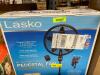 DESCRIPTION: 18" 3-SPEED OSCILLATING CYCLONE PEDESTAL FAN WITH REMOTE AND TIMER BRAND/MODEL: LASKO RETAIL$: $37.99 LOCATION: WAREHOUSE QTY: 1 - 4