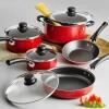 DESCRIPTION: 9-PIECE NON-STICK COOKWARE SET-CHAMPAGNE BRAND/MODEL: TRAMONTINA RETAIL$: $28.99 LOCATION: WAREHOUSE QTY: 1