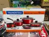 DESCRIPTION: 9-PIECE NON-STICK COOKWARE SET-CHAMPAGNE BRAND/MODEL: TRAMONTINA RETAIL$: $28.99 LOCATION: WAREHOUSE QTY: 1 - 2