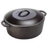 DESCRIPTION: PRE-SEASONED 5 QT CAST IRON DUTCH OVEN W/ LOOP HANDLES BRAND/MODEL: LODGE RETAIL$: $44.90 SIZE: 5 QT LOCATION: WAREHOUSE QTY: 1