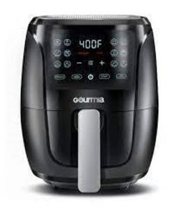 DESCRIPTION: DIGITAL 4 QT AIR FRYER BRAND/MODEL: GOURMIA RETAIL$: $59.88 LOCATION: WAREHOUSE QTY: 1