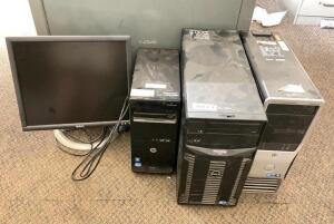 ASSORTED COMPUTERS WITH MONITOR