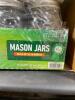 DESCRIPTION: (2) WIDE MOUTH MASON JARS WITH LIDS & BANDS INCLUDED (12 PACK) BRAND/MODEL: BALL RETAIL$: $18.46 EACH LOCATION: WAREHOUSE QTY: 2 - 4