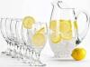 DESCRIPTION: CAROLINA ICED TEA GLASSWARE SET WITH PITCHER BRAND/MODEL: LIBBEY RETAIL$: $34.13 LOCATION: WAREHOUSE QTY: 1