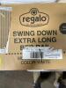 DESCRIPTION: SWING DOWN BED RAIL BRAND/MODEL: REGALO RETAIL$: $24.99 LOCATION: WAREHOUSE QTY: 1 - 4