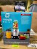 DESCRIPTION: MAGIC BULLET PERSONAL BLENDER WITH 3 CUPS, SILVER BRAND/MODEL: MAGIC BULLET RETAIL$: $37.25 LOCATION: WAREHOUSE QTY: 1 - 2