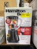 DESCRIPTION: 4-SPEED WAVE STATION BLENDER BRAND/MODEL: HAMILTON BEACH RETAIL$: $24.99 LOCATION: WAREHOUSE QTY: 1 - 2