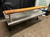 DESCRIPTION 72" X 36" LOW BOY STAINLESS EQUIPMENT STAND W/ CUTTING BOARD RISER. ADDITIONAL INFORMATION ON CASTERS. ROLLS WELL. CONTENTS ARE NOT INCLUD - 4