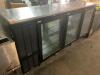 DESCRIPTION: PERLICK 84" PASS THRU SELF CONTAIN BACK BAR COOLER W/ GLASS DOORS. BRAND / MODEL: PERLICK PS84 ADDITIONAL INFORMATION 115 VOLT, 1 PHASE. - 3