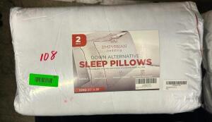 TWO PACK EMPYREAN DOWN ALTERNATIVE SLEEP PILLOWS