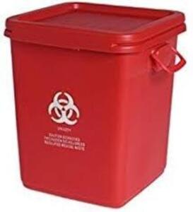 DESCRIPTION: (3) BIOHAZARD MEDICAL WASTE CONTAINER BRAND/MODEL: STERICYCLE #UN3291 INFORMATION: RED, NO LIDS OR BOTTOM WHEELS INCLUDED SIZE: 28 G RETA