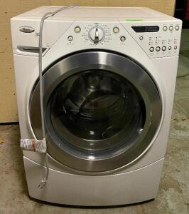 WHIRLPOOL 4 CU. FT. CAPACITY QUIET WASH FRONT LOAD WASHER GOOD CONDITION. SEE PHOTOS.