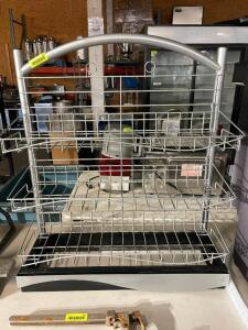 DESCRIPTION: (2) 28" WIDE THREE TIER WIRE COUNTER TOP DISPLAY RACK LOCATION: BAY 7 THIS LOT IS: SOLD BY THE PIECE QTY: 2