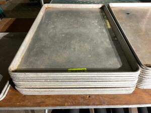 DESCRIPTION: (12) FULL SIZE SHEET PANS LOCATION: BAY 7 THIS LOT IS: SOLD BY THE PIECE QTY: 12