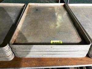 DESCRIPTION: (12) FULL SIZE SHEET PANS LOCATION: BAY 7 THIS LOT IS: SOLD BY THE PIECE QTY: 12