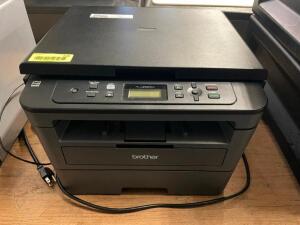 DESCRIPTION: BROTHER HL-L2390DW ALL IN ONE PRINTER. BRAND / MODEL: BROTHER HL-L2390DW ADDITIONAL INFORMATION W/ INSTALL CD AND POWER CORD. LOCATION: B