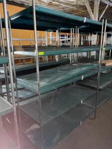 DESCRIPTION: 60" X 24" FIVE TIER METAL SHELF. SIZE: 60" X 24" LOCATION: BAY 7 QTY: 1