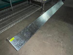 DESCRIPTION: 8' X 6" STAINLESS WALL SHELF SIZE: 8' X 6" LOCATION: BAY 7 QTY: 1