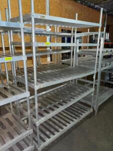 DESCRIPTION: 60" X 24" FIVE TIER ALUMINUM RACK - HEAVY DUTY. BRAND / MODEL: JOHN BOOS SIZE: 60" X 24" LOCATION: BAY 7 QTY: 1