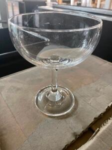 DESCRIPTION: (12) LARGE MARGARITA GLASSES. LOCATION: BAY 6 THIS LOT IS: SOLD BY THE PIECE QTY: 12
