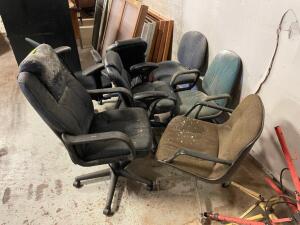 LARGE GROUP OF ASSORTED CHAIRS SOLD AS SET.
