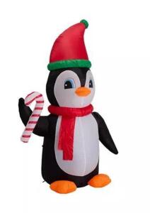 8 FT. INFLATABLE LIGHT-UP PENGUIN LAWN DECORATION