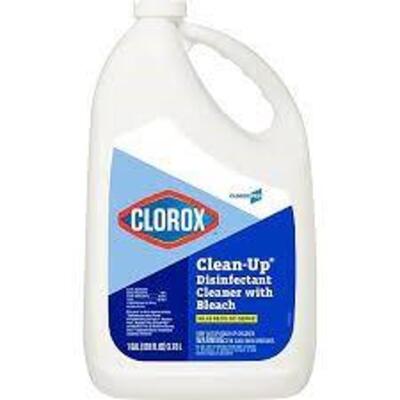 (2) CLOROX CLEAN-UP ALL PURPOSE CLEANER WITH BLEACH - ORIGINAL, 128 OUNCE REFILL BOTTLE