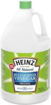 (2) HEINZ ALL NATURAL MULTI-PURPOSE VINEGAR 6% ACIDITY 1 GALLON BOTTLE