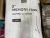 3 INCH MEMORY FOAM MATTRESS TOPPER, FULL - 4