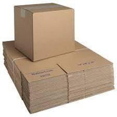 12" X 8" X 10" RECYCLED SHIPPING BOXES (24 CT)