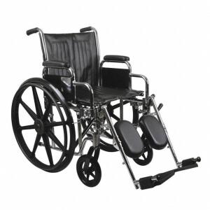 WHEELCHAIR, 18 IN SEAT WIDTH, 16 IN SEAT DEPTH, 300 LB WEIGHT CAPACITY, REAR WHEELS 2