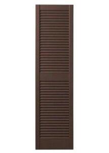 (4) - 15 IN. X 55 IN. OPEN LOUVERED POLYPROPYLENE SHUTTERS