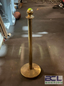 (5) - BRASS STANCHIONS