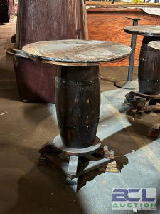 WESTERN SALOON BARREL COCKTAIL TABLE