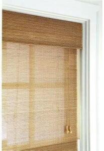 (3) - NATURAL MULTI-WEAVE BAMBOO ROMAN SHADES