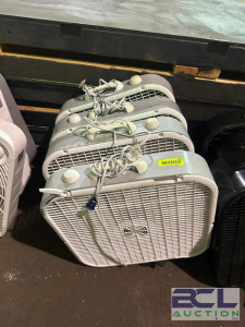 (4) - MOUNTED BOX FANS