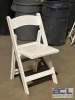 (5) - WHITE PADDED RESIN FOLDING CHAIRS - 4